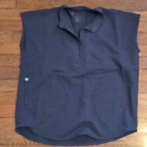 Figs Charcoal Rafaela™ - Oversized Scrub Top, extra small